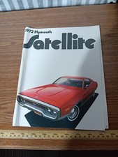 1972 Plymouth Satellite Road Runner Dealer Fold Out Brochure Book  BKD