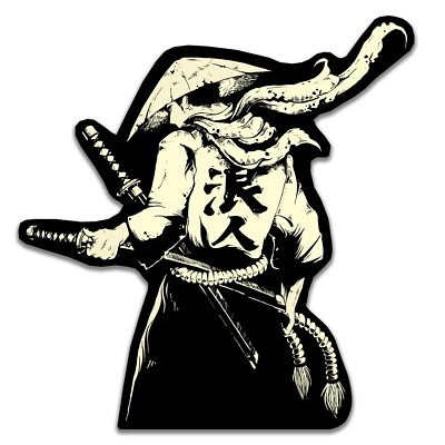 浪人 RONIN JAPANESE Samurai Warrior Sticker Decal Car Bike Motorcycle Suzuki Ninja