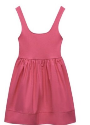 rosa　左L×2個セット ZARA SS24 SHORT STRAPPY TAFFETA DRESS WITH BOW CHALK PINK