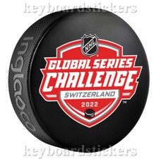 2022 NHL Global Series Challenge Switzerland Puck Nashville Predators vs SC Bern