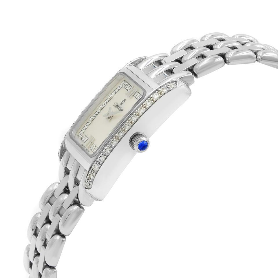 専用 CONCORD コンコルド ダイヤベゼル時計 61-25-680 Concord Veneto Diamond 61-25-680 Quartz K18 White Gold