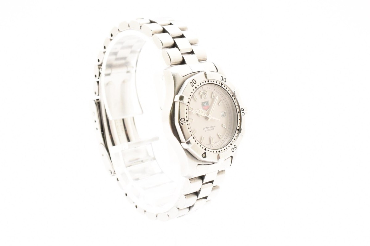 Tag Heuer WK1312.XM5798 Professional 2000 Classic Swiss Quartz Ladies Date Watch ▶️ [Exc+5] TAG Heuer WK1312 Professional 2000 Silver Dial  main image 3
