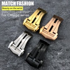 16 18 20mm Deployment Clasp Buckle For Omega Watch Bands Straps Round Pointed