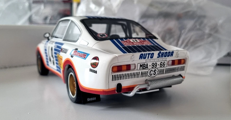 1/18 Foxtoys Resin Škoda 130 RS Monte Carlo 1977 Blahna - Hlávka night version - Immagine 2 di 2