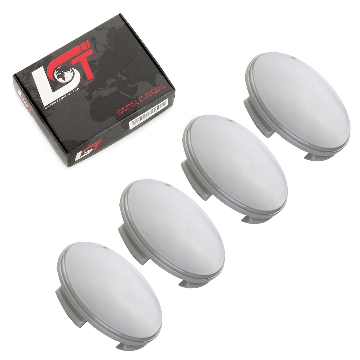4X Wheel Center Caps Hub Covers Gray Curved Ø 60Mm For DAIHATSU