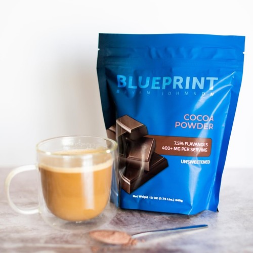 Blueprint Bryan Johnson Non Dairy Cocoa Powder - 7.5% Flavanols, 100% Pure Cocoa - Picture 7 of 9