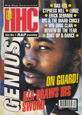 Hip Hop Connection (HHC) magazine, Jan 96,  issue 83 (Genius/Gza) 