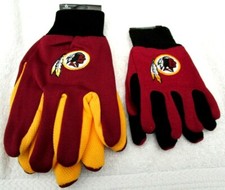 Set of Father Son Washington Redskins Logo Licensed NFL Sport Utility Gloves-VE2