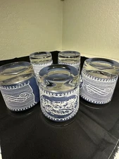 Currier And Ives Vintage High ball glasses
