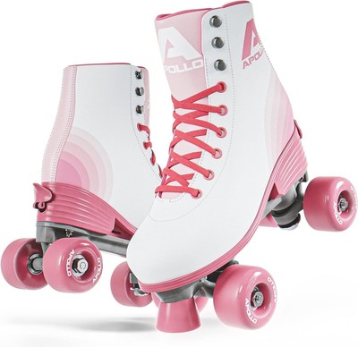 Apollo Womens Roller Skates (Brand New) - Pink - Various sizes - Adjustable