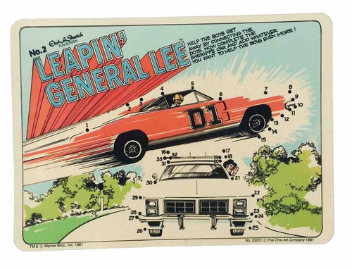 Dukes Of Hazard RARE Etch-A-Sketch Action Pack Set 1981 General Lee Daisy 6 Pcs - Picture 5 of 5