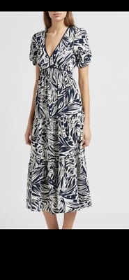 NWOT Ba&sh Cala Midi Beautiful Dress From Neiman s.  100% Viscose. Size Small