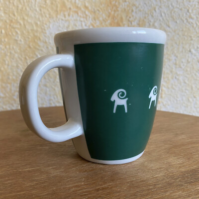 Steinbock Tasse Grün   Stilvolle Kaffeetasse aus hochwertigem Material