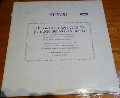 バッハのカンタータ 2 LP'S From BACH The Great Cantatas of Bach MHS 516 & MHS 653