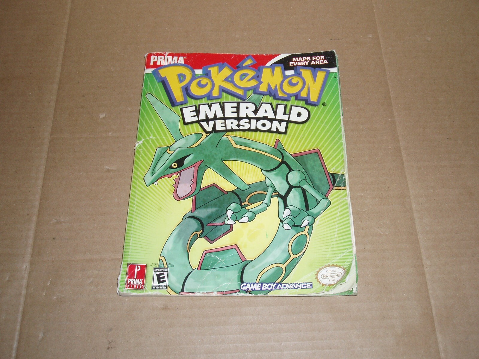 Pokemon Emerald Verison Guide Book GBA Prima 2005 Missing 1 page No Poster READ