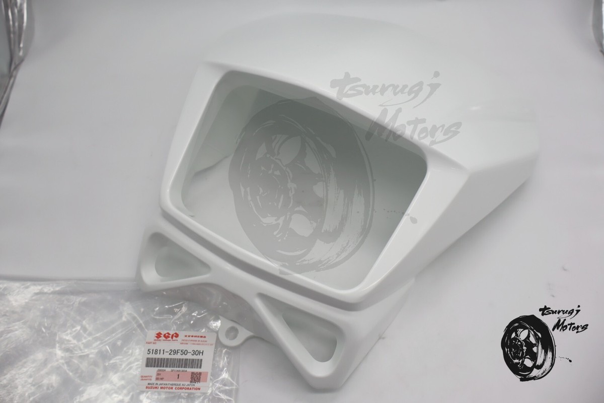 まつみ出品 SUZUKI OEM DR-Z DRZ 400S SM DR 200 650 Head Cover Mask White