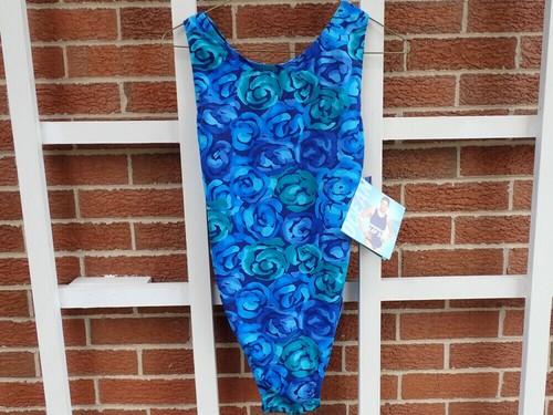 Ocean Aquashape Lap Suit One Piece Swimsuit NWT Sz 38 12 Blue Athletic