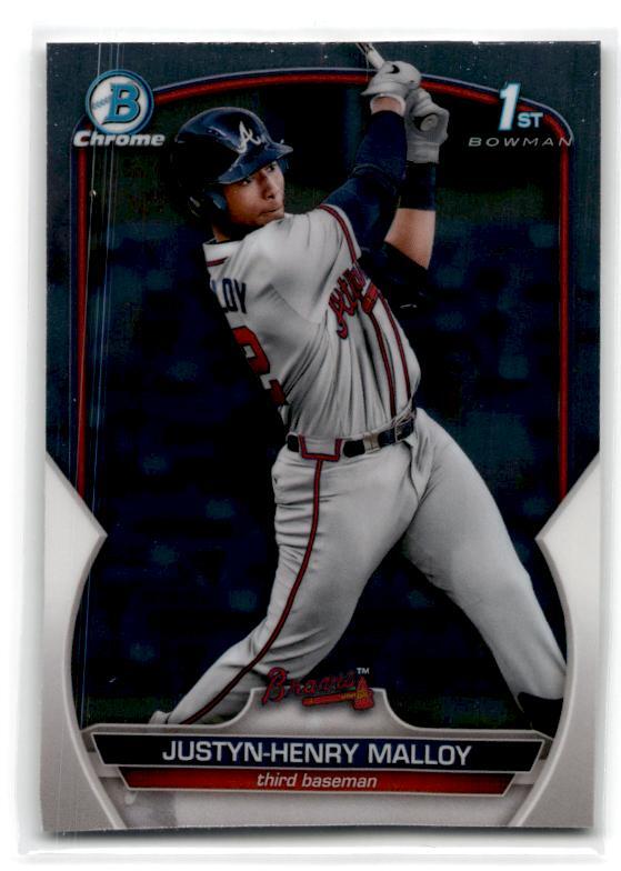 2023 Bowman #BCP-51 Justyn-Henry Malloy Chrome Prospects Atlanta Braves