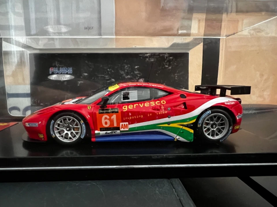FJM1443004 FUJIMI Ferrari 458 Italia GT2 #61 3rd 24 Heures du Mans 2013 1/43 - Photo 4/4
