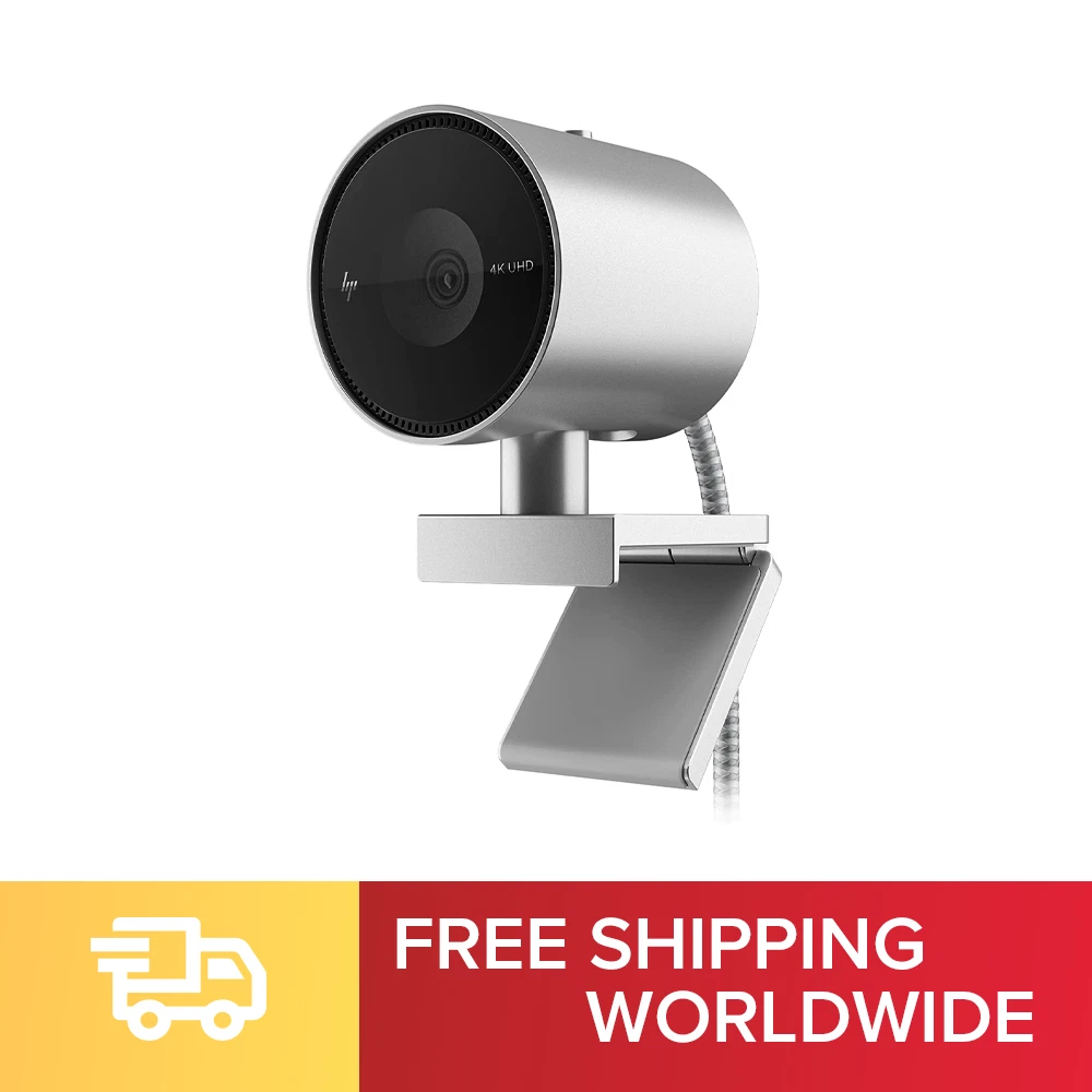 HP Webcam 950 4K Webcam Webcam UHD 103 Viewing Angle with Privacy