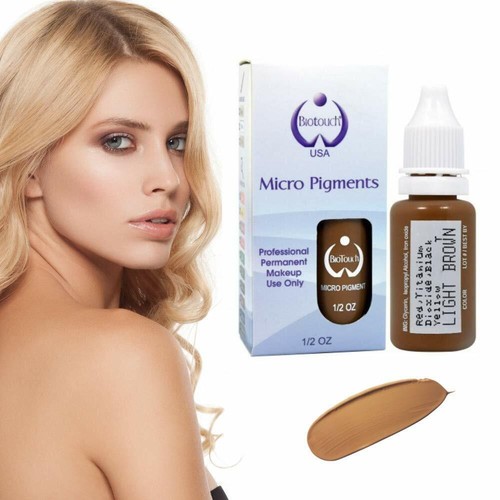 MICROBLADING BioTouch MARRÓN CLARO Pigmento Maquillaje Permanente Cosmético Tatuaje 15 ml - Imagen 3 de 7