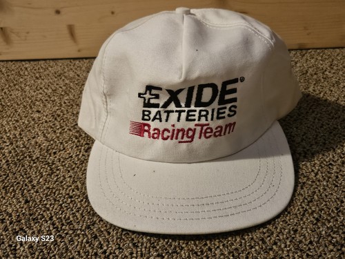 Exide Batteries Racing Team Hat White Adjustable Snapback Cap