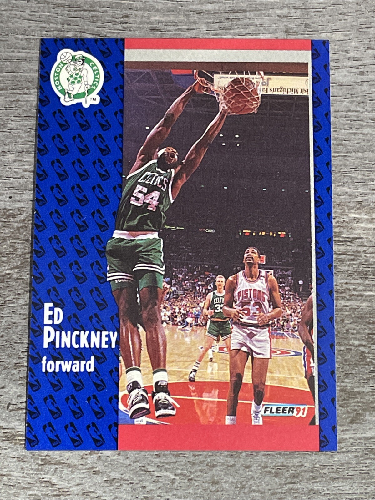Ed Pinckney 1991-92 Fleer Celtics #15   *L172*