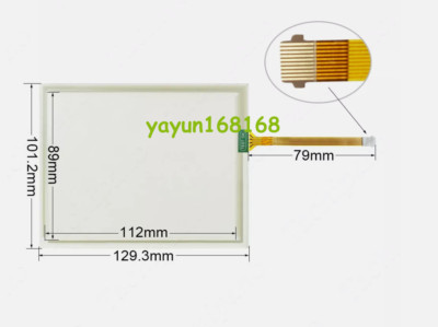 one  Touch Screen for 2711P-T6C20A9 2711P-T6C20D9 Glass PanelView Plus 600