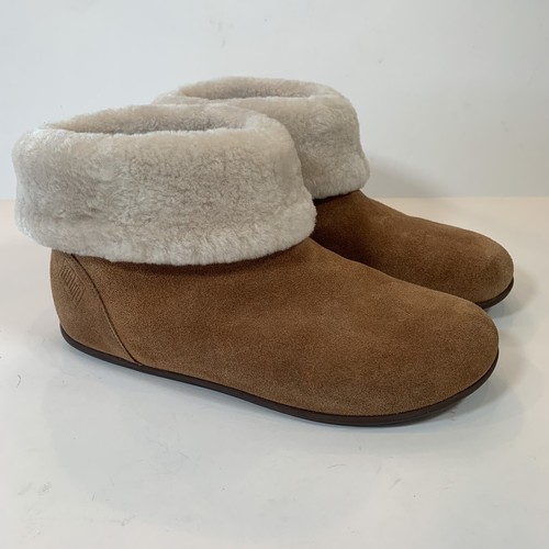 Fitflop Cognac Brown Suede Leather 