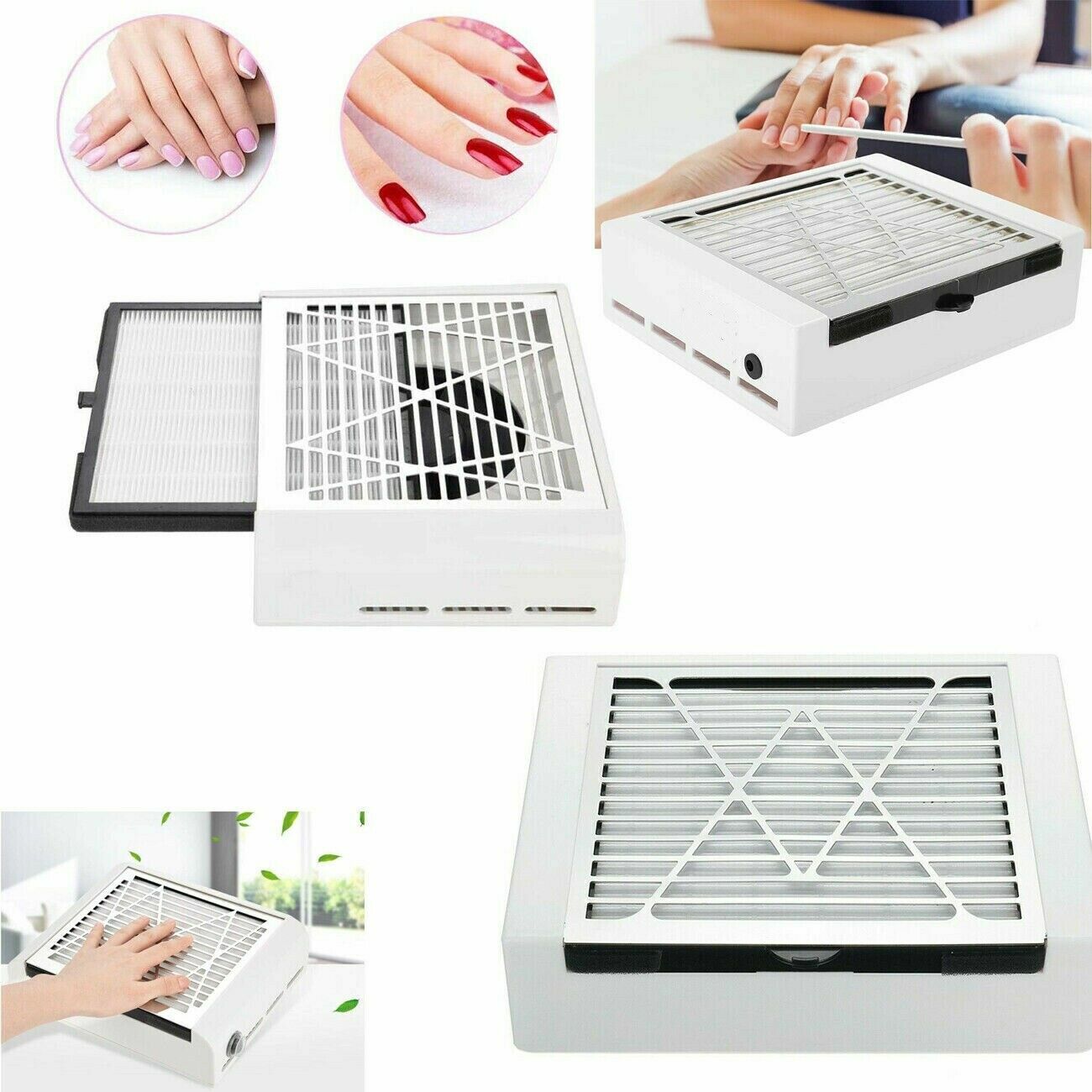 Aspiratore Polvere Unghie 40W da Tavolo | Manicure Professionale
