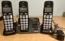 Panasonic KX-TGEA20 Cordless Bluetooth Phone 3 Handsets with Charging Bases