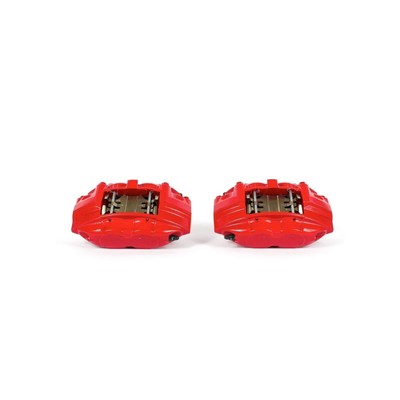 Power Stop Front S6232 Pair of High-Temp Red Powder Coated Calipers
