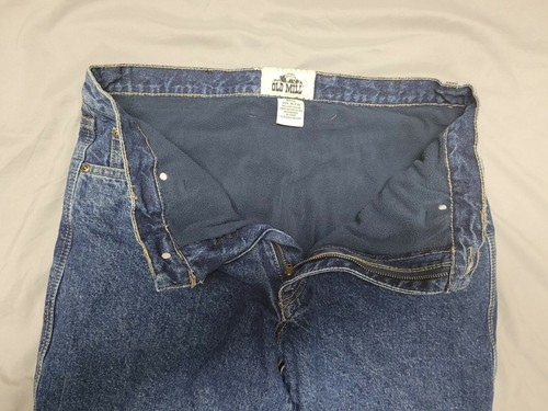 Old Mill Fleece Lined Blue Jeans Size 