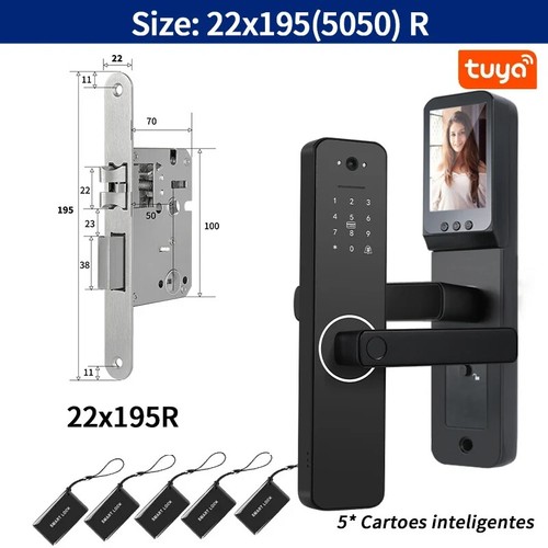 Camera Digital Electronic Lock Biometrics Fingerprint Door Lock Electronic Lock - Picture 17 of 41