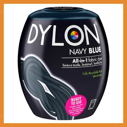 DYLON Washing Machine Fabric Dye Pod for Clothes & Soft Furnishings, 350g – Nav