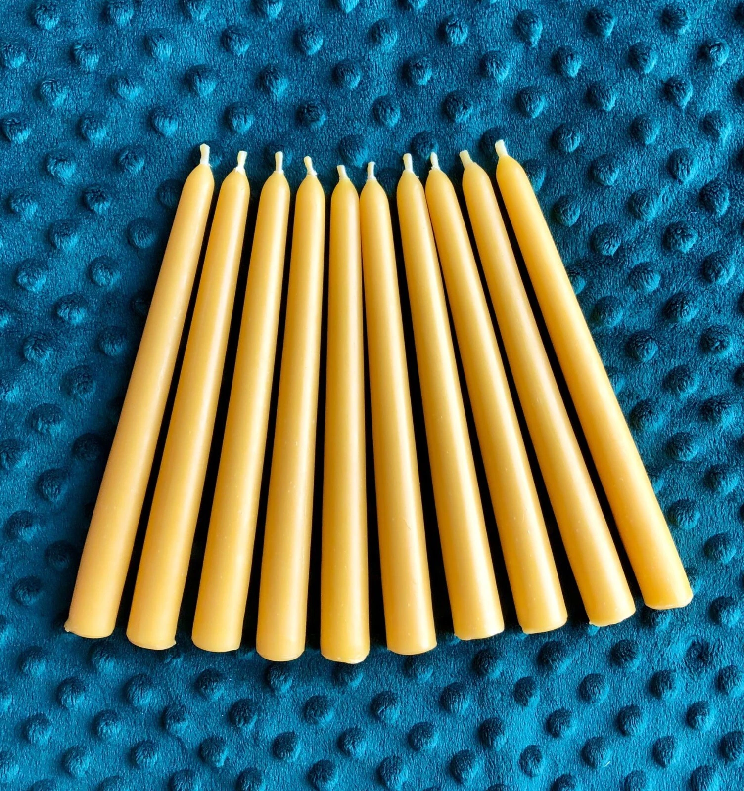 2 - 12 PCS Handmade 100% Pure Beeswax Candles Taper Dinner Table Church Candle