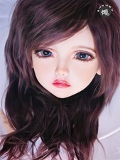1/4 1/3 Side Part Long Curly Wig Mohair Silk Wig For BJD Doll Accessories