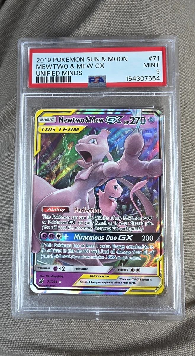Mewtwo Pokémon TCG Professional Sports Authenticator (PSA) Grade 9