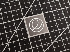 5 x Black  Silver Elementary OS Linux v1 Stickers For The Computer Case