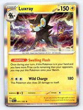 Luxray 071/193 Rare Paldea Evolved Pokemon Reverse Holo Lightly Played