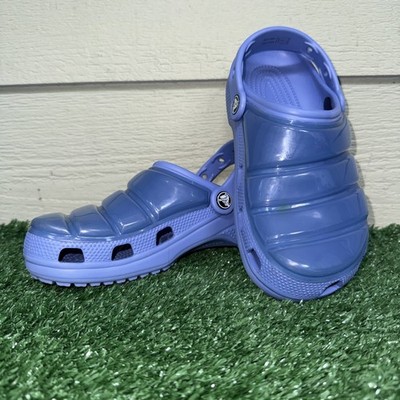 Crocs Classic Neo Puff Clogs Periwinkle Light Blue M5 W7 Puffer Padded Mule