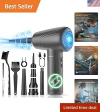 BNKKY 11-in-1 Cordless Air Duster - 120,000 RPM with LED for Efficient Cleaning
