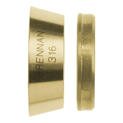 BRENNAN INDUSTRIES  Compression Fitting Ferrule,Brass,C360 826C44