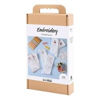Creativ Company - Hobbyset Borduurwerk Sokken Wit Neu