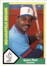 Quinn Mack 1990 CMC #66 RC Indianapolis Indians FREE SHIPPING AutographDen