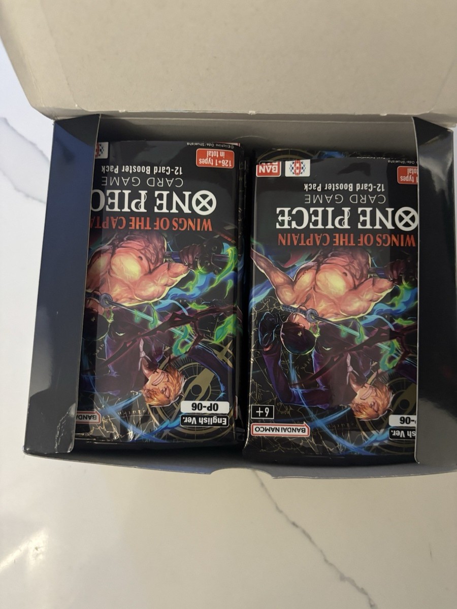 OP06 Wings Of The Captain Open Booster Box Bulk One Piece Card Game OP06 Wings Of The Captain Open Booster Box Bulk One Piece Card Game