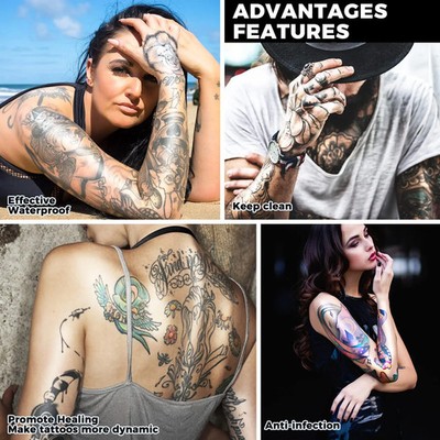 Tattoo Schutzfolie Heilfilm Nachsorge wasserdicht atmungsaktiv 5m Rolle