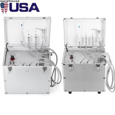Portable Dental Mobile Delivery Unit Rolling Case Air Compressor Suction Unit