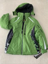Zero Xposur Snowboard Ski Winter Jacket Size Youth M 10-12 Green Multicolored