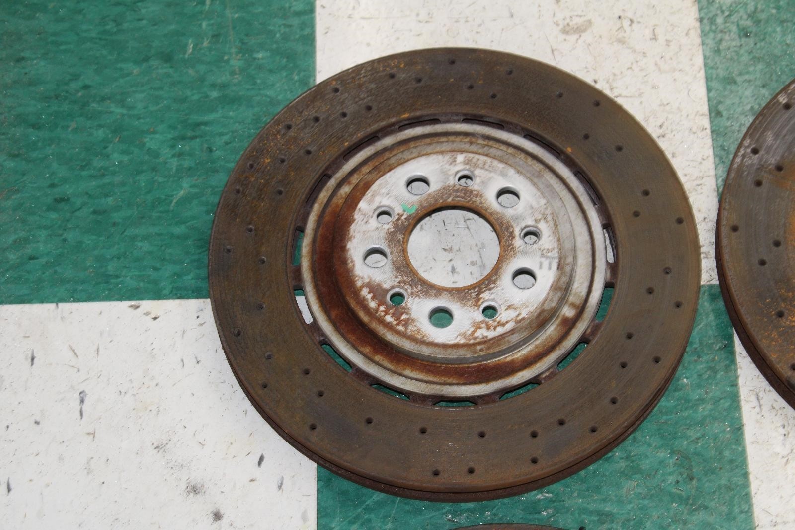 14-20 Ghibli OEM Driver Passenger Front Rear Drilled Brake Rotors Set 4x Factory